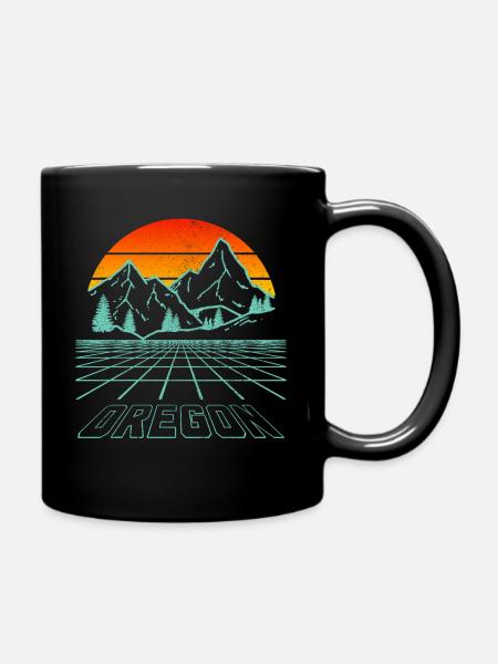 Oregon - Tasse einfarbig - Schwarz