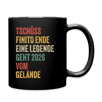 Pension de retraite 2026 Dictons Cadeau de retraite - Mug uni - noir - Droite