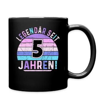 5 Years Gift 5th Birthday Boy Girl - Full Colour Mug - black - Right