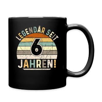 6 Years Gift 6th Birthday Boy Girl - Full Colour Mug - black - Right
