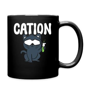 Cation Labortechniker - Tasse einfarbig - Schwarz - Rechts