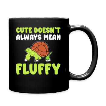 Schildkröte Haustier Feldbiologe - Tasse einfarbig - Schwarz - Rechts