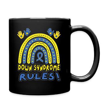 Down Syndrome Rules - Down Syndrome Day - Tasse einfarbig - Schwarz - Rechts