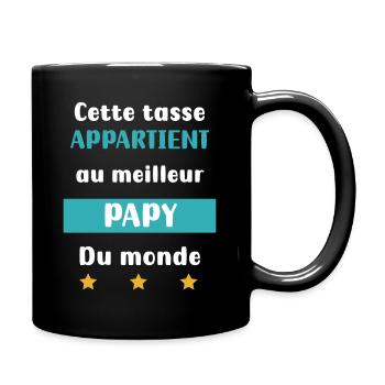 Opa dieser Becher bester Opa Opa Opa - Tasse einfarbig - Schwarz - Rechts