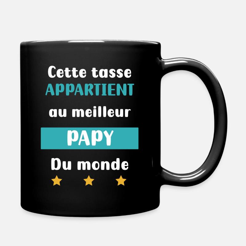 papy cette tasse meilleur papy grand-père - Mug uni - noir