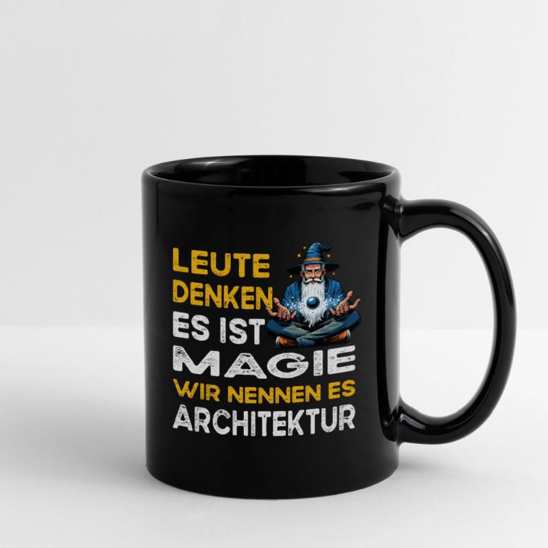 People Thinking Magic Architecture Architect Full Colour Mug