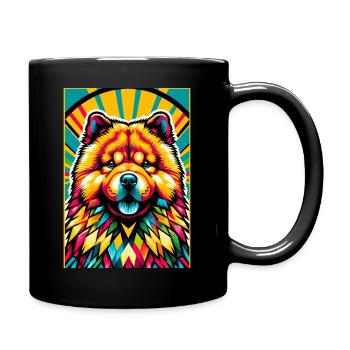 Chien Chow Chow - Mug uni - noir - Droite