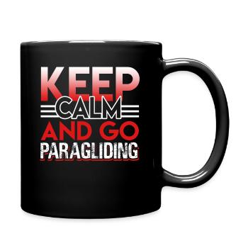 Paragliding Keep Calm And Go Paragliding - Full Colour Mug - black - Right