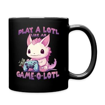Axolotl Gamer T Kawaii Stuff Anime Axolotl Otaku - Mug uni - noir - Droite