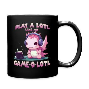 Axolotl Gamer T Kawaii Stuff Anime Axolotl Otaku - Mug uni - noir - Droite