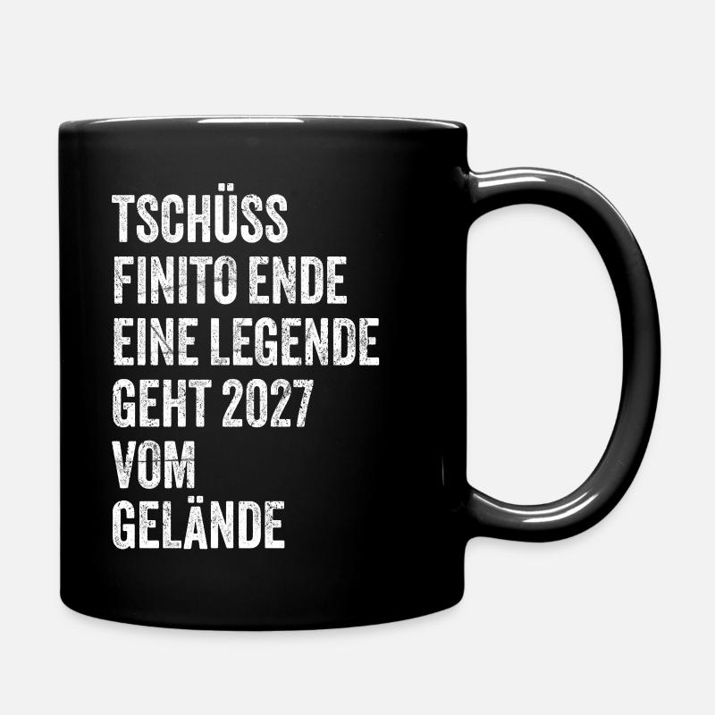 Rentner Rente 2027 Sprüche Ruhestand Geschenk - Tasse einfarbig - Schwarz