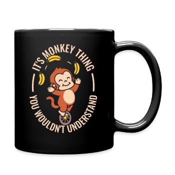It's monkey thing they wouldn't understand - Full Colour Mug - black - Right