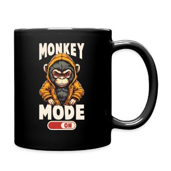 Monkey mode on - Full Colour Mug - black - Right