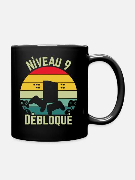 Niveau 9 Débloqué - Mug uni - noir