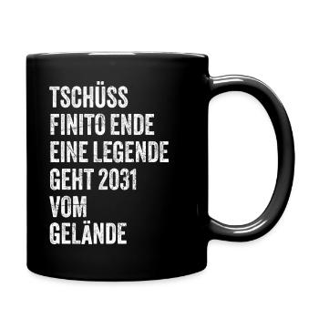 Pension de retraité 2031 dictons cadeau de retraite - Mug uni - noir - Droite