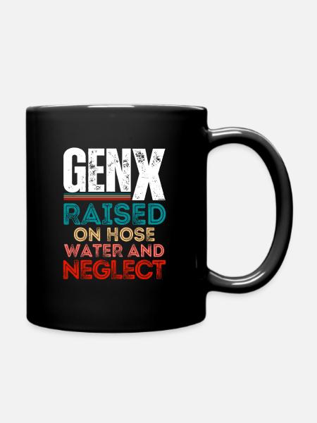 Gen X - Style rétro couleurs - Mug uni - noir