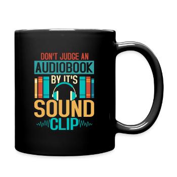 Audiobook Adventures: Listen Beyond the Clip - Full Colour Mug - black - Right