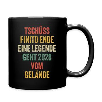 Pension de retraite 2028 dictons cadeau de retraite - Mug uni - noir - Droite