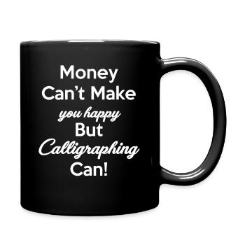 Money can't make you happy, but - Full Colour Mug - black - Right
