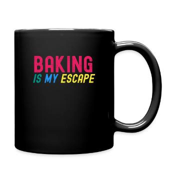 La pâtisserie est mon échappatoire - Mug uni - noir - Droite