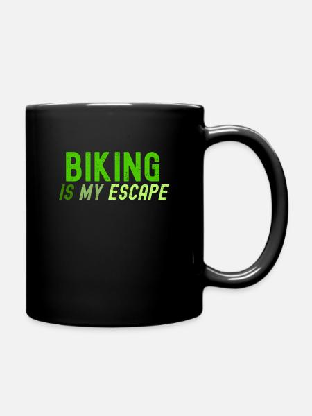 Le vélo est mon échappatoire - Mug uni - noir