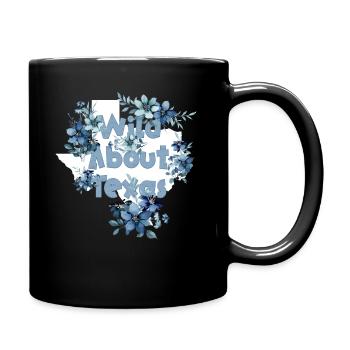 Wildflower Fields Wildflowers Bluebonnet - Full Colour Mug - black - Right
