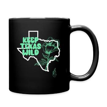 Champs de fleurs sauvages Fleurs sauvages Bluebonnet - Mug uni - noir - Droite
