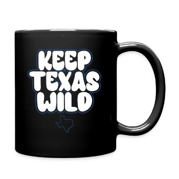 Wildflower Fields Wildflowers Bluebonnet - Full Colour Mug - black - Right