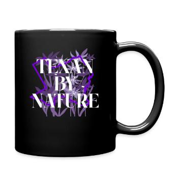 Champs de fleurs sauvages Fleurs sauvages Bluebonnet - Mug uni - noir - Droite