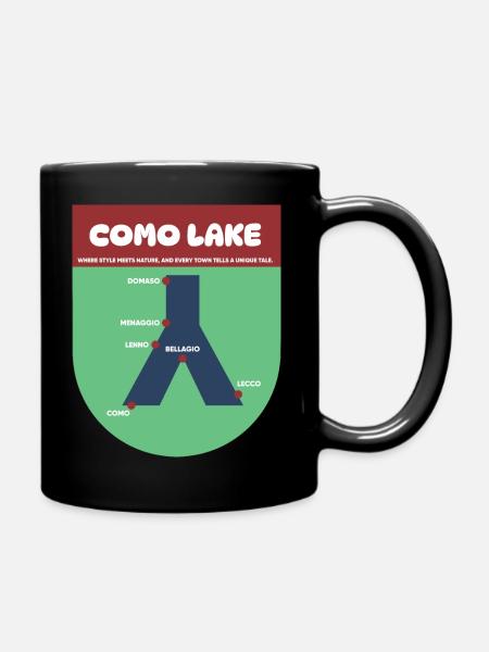 COMO LAKE - Full Colour Mug - black