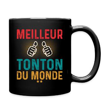 Meilleur Tonton cadeau anniversaire tonton - Mug uni - noir - Droite