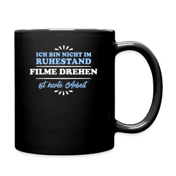 Retirement Retiree Pensioner Film-making - Full Colour Mug - black - Right