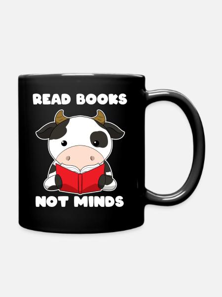 Kuhlesebuch Buchliebhaber - Tasse einfarbig - Schwarz
