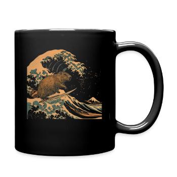 Capybara Funny Gift - Full Colour Mug - black - Right