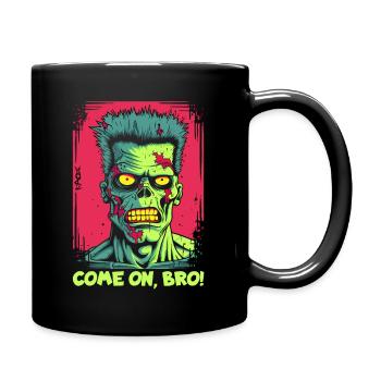 Allez, mon frère, le frère punk zombie - Mug uni - noir - Droite