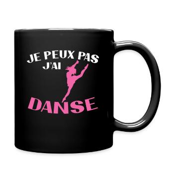 Ich kann nicht tanzen Frau Geschenk - Tasse einfarbig - Schwarz - Rechts