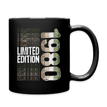 Edition limitée depuis 1980 Anniversaire Millésime 1980 - Mug uni - noir - Droite