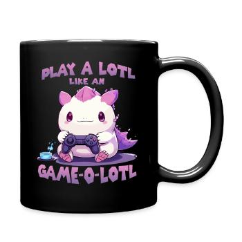 Gamer Axolotl mignon anime Axolotl T pour gaming - Mug uni - noir - Droite