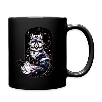 Illustration ludique de la galaxie de renard - Mug uni - noir - Droite