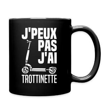 Je Peux Pas J'ai Trottinette Électrique Trot Elec - Mug uni - noir - Droite