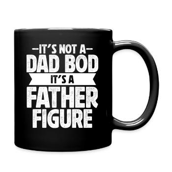 It's not a Dad Bod it's a Father Figure - Full Colour Mug - black - Right