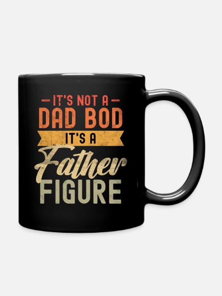 It's not a Dad Bod it's a Father Figure - Full Colour Mug - black