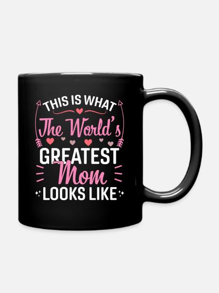 Beste Mutter Bester Mutter-Vatertag - Tasse einfarbig - Schwarz