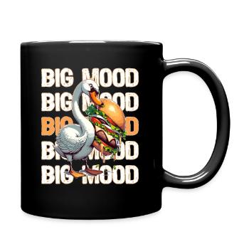 Big Mood, Big Food - Full Colour Mug - black - Right