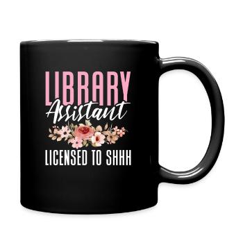 Assistant(e) de bibliothèque Licencié à chut - Mug uni - noir - Droite