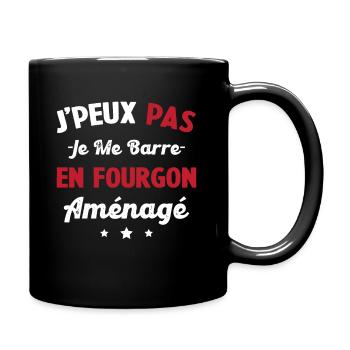 I can't get into a campervan - Full Colour Mug - black - Right