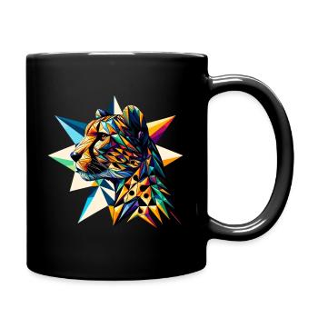 Guépard - Mug uni - noir - Droite