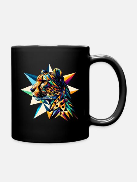 Gepard - Tasse einfarbig - Schwarz