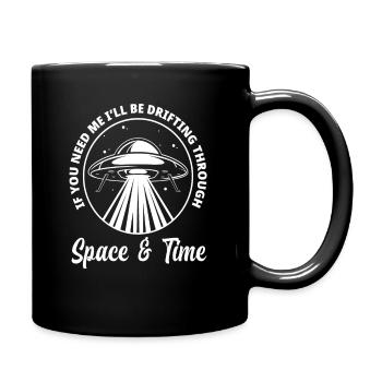 Drôle de voyage dans le temps Espace extraterrestre - Mug uni - noir - Droite