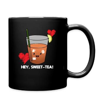 Hey Sweet-tea! Tee Barista - Tasse einfarbig - Schwarz - Rechts